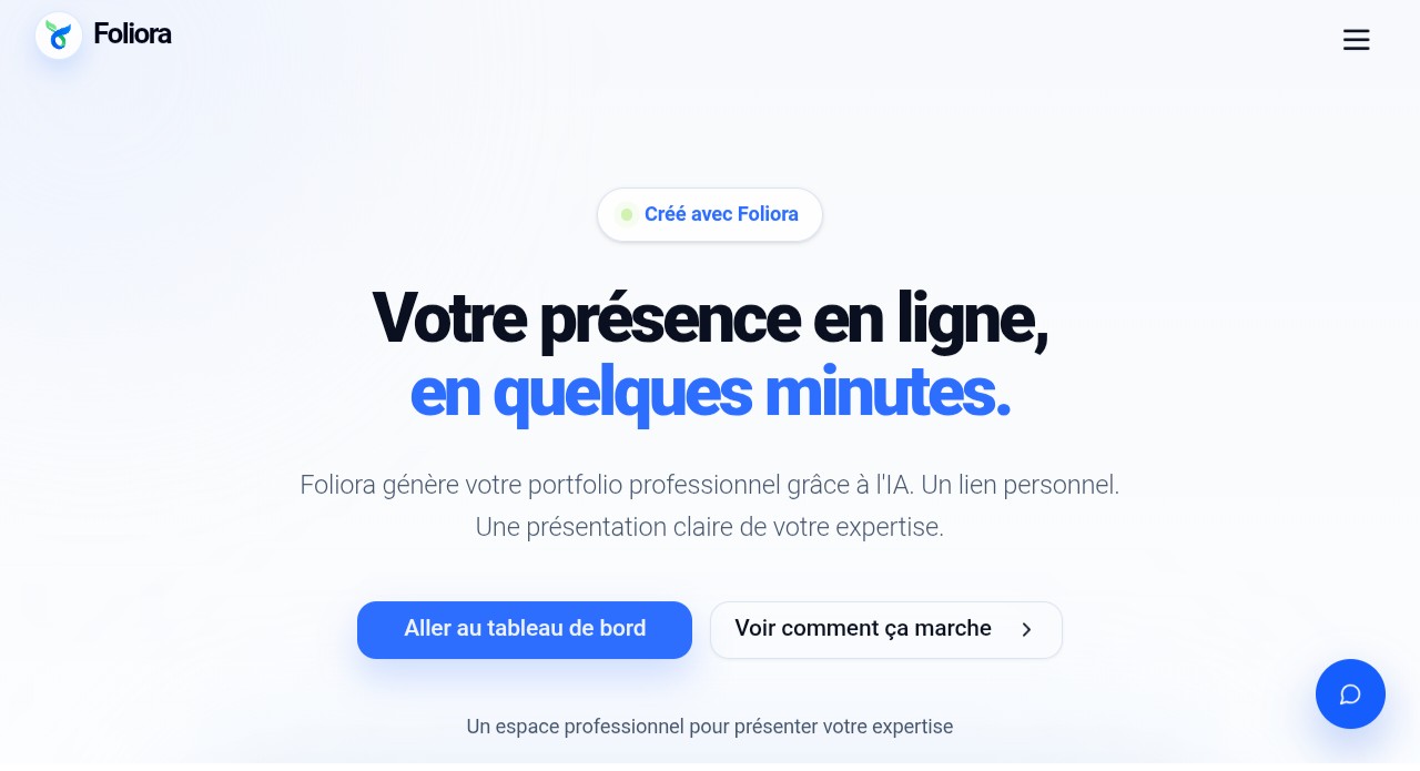 Aperçu du site Foliora